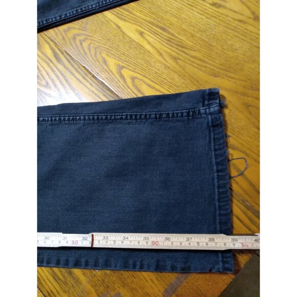 LEVI STRAUSS Jeans Womens 18 SHORT BLACK Faded MID RISE BOOTCUT  Preowned Denim - Picture 4 of 14